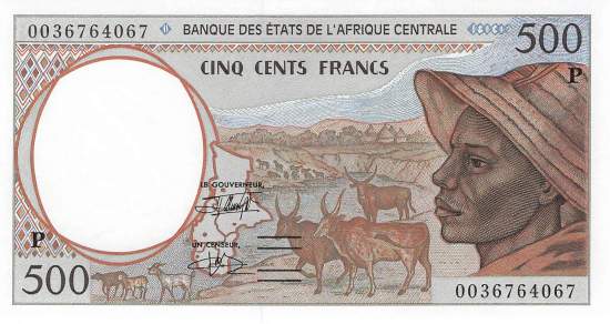 500 Francs p.601Pg Tschad